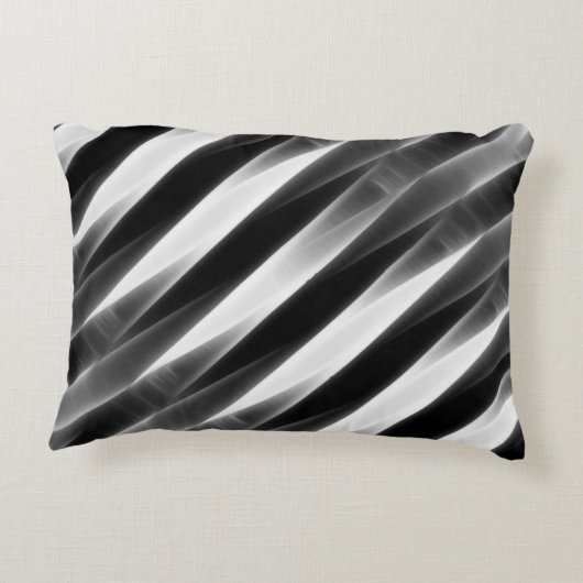 "Bossa新星"のスタイル2の灰色の白熱アクセントの枕 アクセントクッション (裏面)