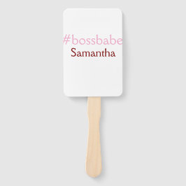 Bossbabeハッシュタグライトピンク追加name girlボス ハンドファン