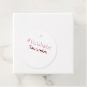 Bossbabeハッシュタグライトピンク追加name girlボス フェイバータグ (インサイチュ)