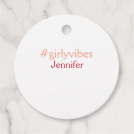 Bossbabeハッシュタグライトピンク追加name girlボス フェイバータグ