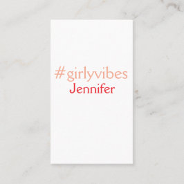 Bossbabeハッシュタグライトピンク追加name girlボス 名刺