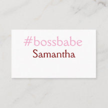Bossbabeハッシュタグライトピンク追加name girlボス