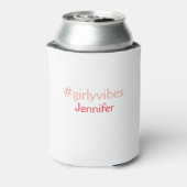 Bossbabeハッシュタグライトピンク追加name girlボス 缶クーラー (缶裏面)