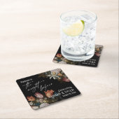 Bosschaertの「花をガラスに」前夜 スクエアペーパーコースター (インサイチュ)