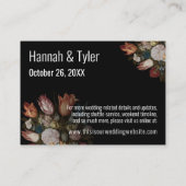 Bosschaertの「花をガラスに」宿泊施設 エンクロージャーカード (裏面)