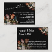 Bosschaertの「花をガラスに」宿泊施設 エンクロージャーカード (正面/裏面)