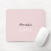 #Bosslady |ピンク |書道 |名前をカスタムする マウスパッド (マウス)