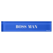 BOSSMAN Desk Nameplate デスクネームプレート (正面)