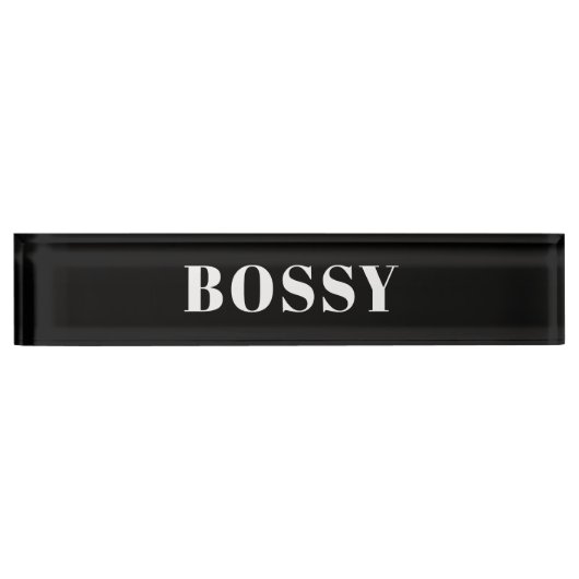Bossy デスクネームプレート (正面)