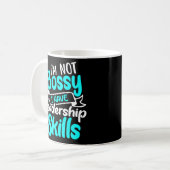 Bossy Despotic Skills Dominant Husband Wife Dad コーヒーマグカップ (正面左)