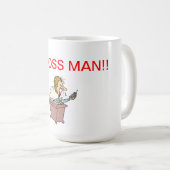 BossYellingPhoneの最高責任者の人!! コーヒーマグカップ (正面右)