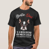 Bostie Dad Like Normal Dad Only Cooler Boston Terr Tシャツ (正面)