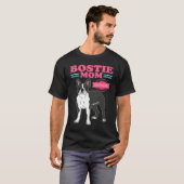 Bostie Mom Of The Cutest Dog Owner Boston Terrier Tシャツ (正面フル)