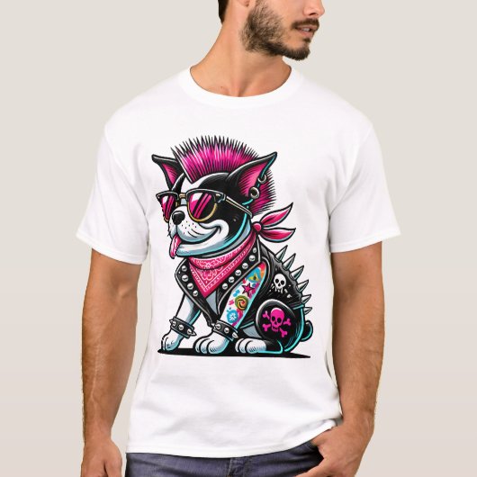 Bostie Punk Design Tシャツ (正面)