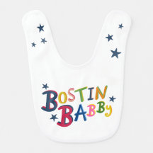 BOSTIN BABBYブラックカントリーワードよだれかけ