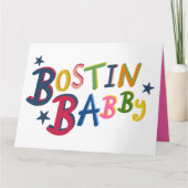 BOSTIN BABBYブラックカントリーワード新生児カード カード (正面)