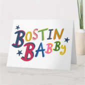 BOSTIN BABBYブラックカントリーワード新生児カード カード (正面)
