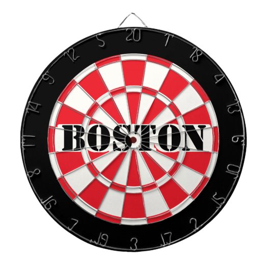 BOSTON 赤 黒 白 ダーツボード (正面)