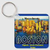 boston 2, Massachusetts - Customized キーホルダー (正面)
