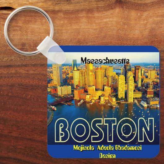 boston 2, Massachusetts - Customized キーホルダー (正面)