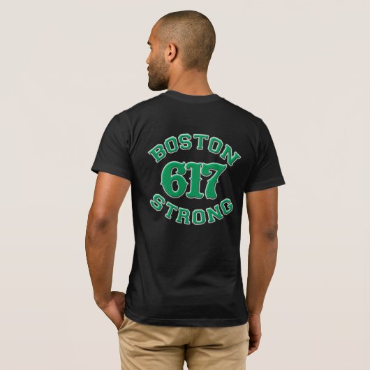 BOSTON 617 STRONG 3Dパッチ Tシャツ (裏面フル)