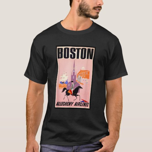 Boston American History Paul Revere Massachusetts  Tシャツ (正面)
