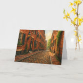 Boston Beacon Hill Watercolor Card カード (黄色い花)