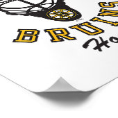 Boston Bruins Hockey Mask Gray Officially Licensed ポスター (角)