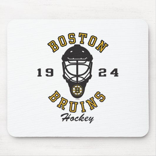 Boston Bruins Hockey Mask Gray Officially Licensed マウスパッド (正面)