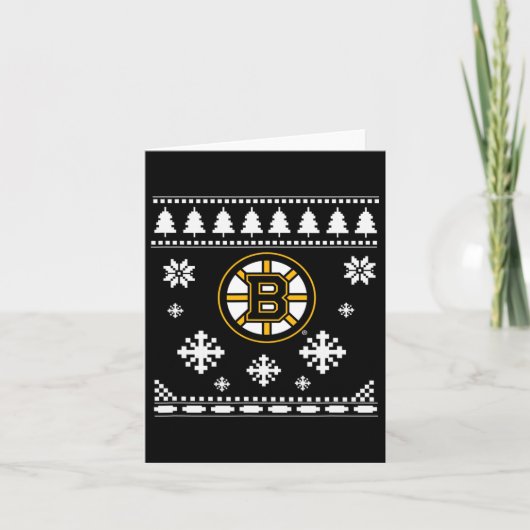Boston Bruins Ugly Christmas Sweater Holidaze  カード (正面)