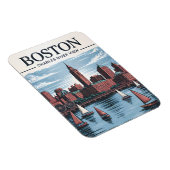 Boston Charles River Sailboats City Skyline Travel マグネット (右側)