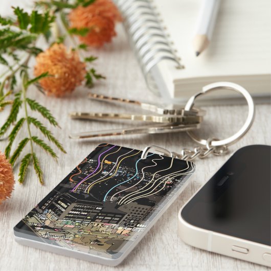 Boston City Lights キーホルダー (正面右)