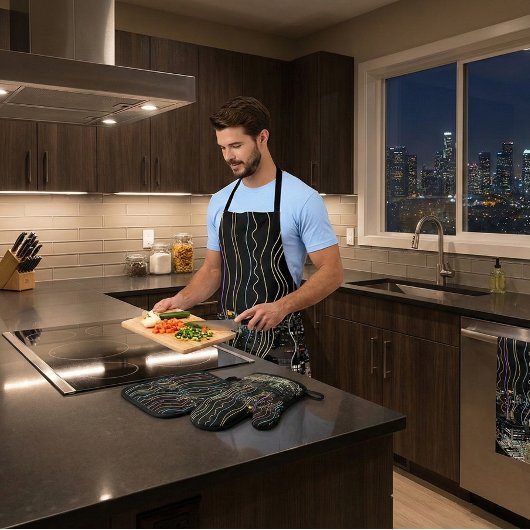 Boston City Lights 鍋つかみ&鍋敷きセット