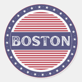 Boston City Pride Emblem – American Identity ラウンドシール