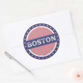 Boston City Pride Emblem – American Identity ラウンドシール (封筒)