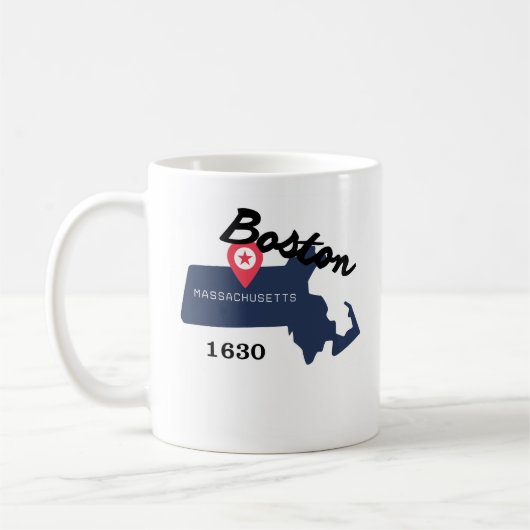 Boston coffee mug  コーヒーマグカップ (左)