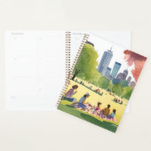 Boston Common Picnic | Summer Watercolor Painting プランナー手帳 (ディスプレー)