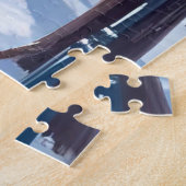 Boston Common Winter Snowfall Watercolor ジグソーパズル (側面)