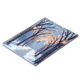 Boston Common | Winter Snowfall Watercolor ノートブック (左側)