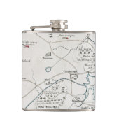 BOSTON-CONCORDの地図1775年 フラスク (正面)