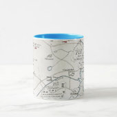 BOSTON-CONCORDの地図1775年 マグカップ (中央)