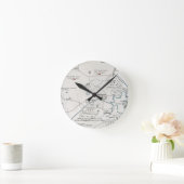 BOSTON-CONCORDの地図1775年 ラウンド壁時計 (ホーム)