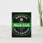 Boston Craft Brewery Boston Black Irish Stout Nove カード (正面)