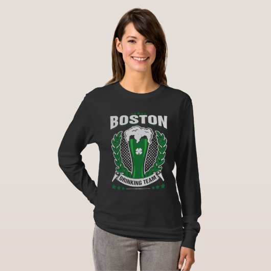 Boston Drinking Team St Patrick's Day Tシャツ (正面フル)