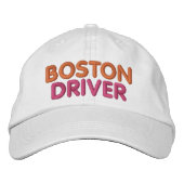 Boston Driver Embroidered Hat 刺繍入りキャップ (正面)