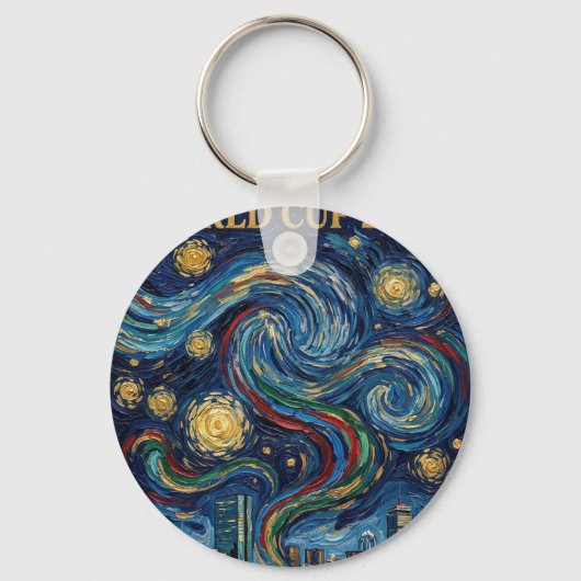 Boston Football Art 2026 Skyline Stadium Design キーホルダー (正面)