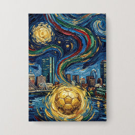 Boston Football Art 2026 Skyline Stadium Design 缶バッジ