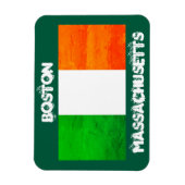 Boston Irish Flag Magnet – Massachusetts Souvenir マグネット (縦)