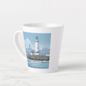 Boston Lighthouse カフェラテマグ (左アングル)