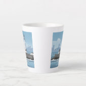 Boston Lighthouse カフェラテマグ (正面)